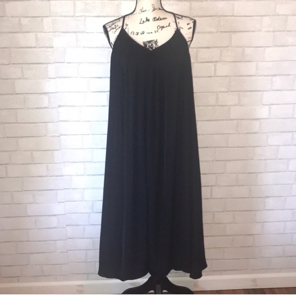 Banana Republic Black Trapeze Dress with pockets size small